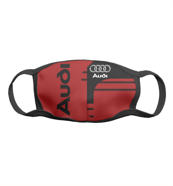Маска тканевая с изображением Audi цвета Белый
