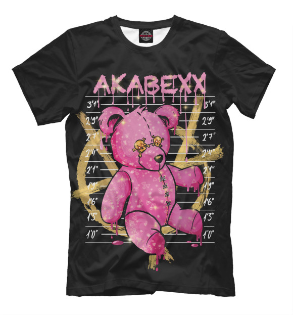 Футболка для мальчиков с изображением Akabexx цвета Белый