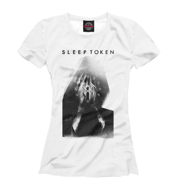Женская футболка с изображением Sleep Token цвета Белый