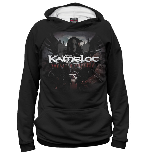 Женское худи с изображением Kamelot цвета Белый
