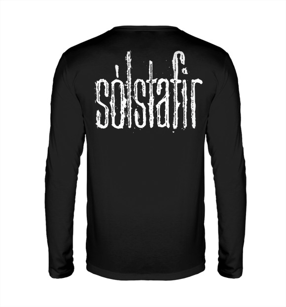 Мужской лонгслив с изображением Solstafir цвета Белый