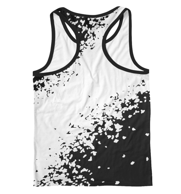 Мужская майка-борцовка с изображением СССР цвета Белый