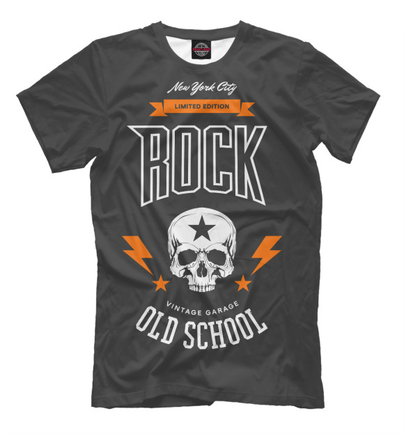 Футболка для мальчиков с изображением Rock Music цвета Белый