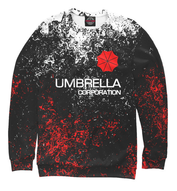 Мужской свитшот с изображением Umbrella Corporation цвета Белый