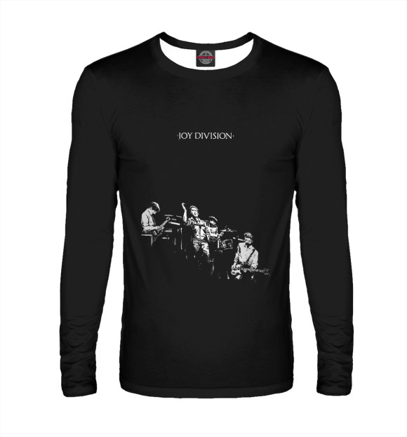 Мужской лонгслив с изображением Joy Division цвета Белый