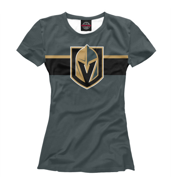 Футболка для девочек с изображением Vegas Golden Knights цвета Белый