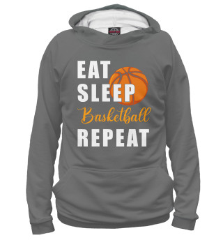 Худи для девочки Eat Sleep Basketball Repeat