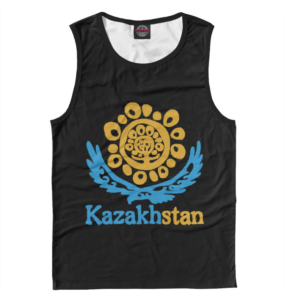 Майка для мальчика с изображением Kazakhstan цвета Белый