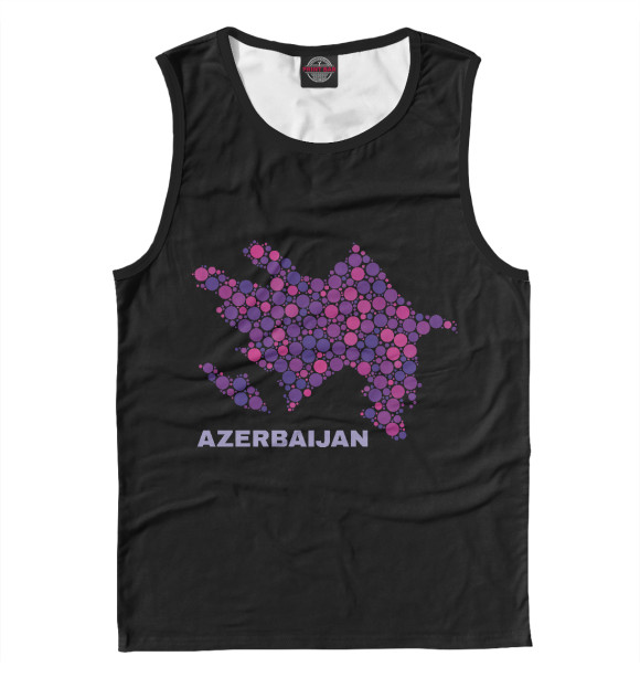 Майка для мальчика с изображением Azerbaijan цвета Белый