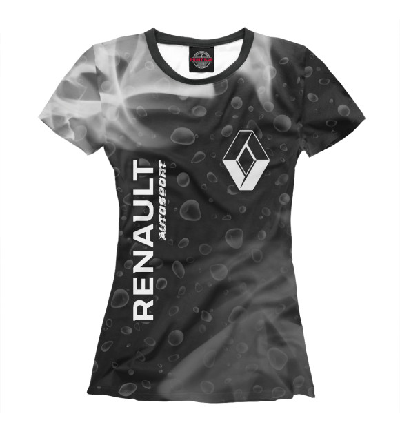 Женская футболка с изображением Renault | Autosport цвета Белый
