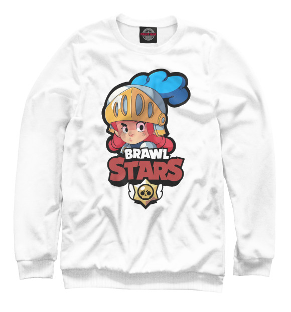 Свитшот для девочек с изображением Brawl Stars Jessie цвета Белый