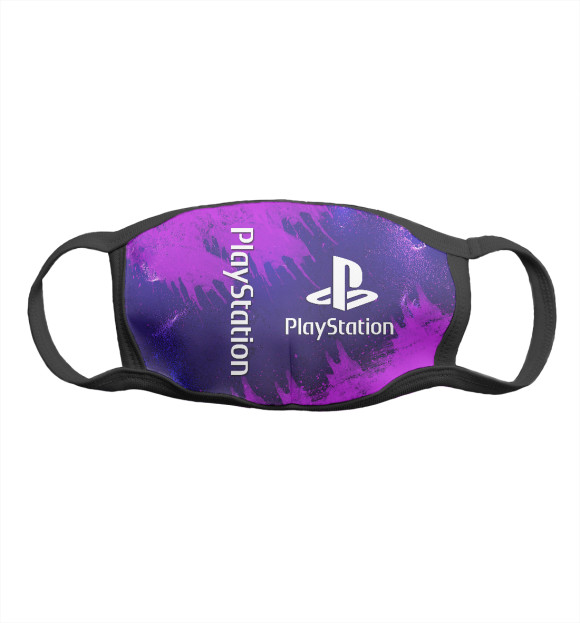 Маска тканевая с изображением Playstation цвета Белый