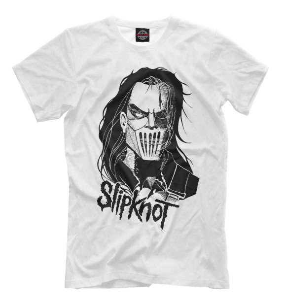 Футболка для мальчиков с изображением Slipknot цвета Белый