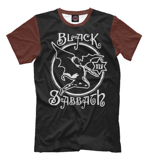Футболка для мальчиков с изображением Black Sabbath демон цвета Белый