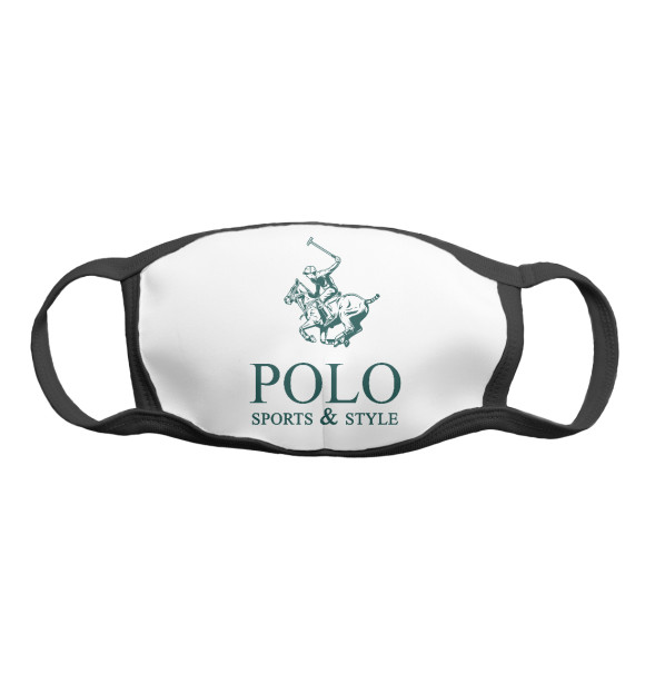 Маска тканевая с изображением Polo Sport цвета Белый