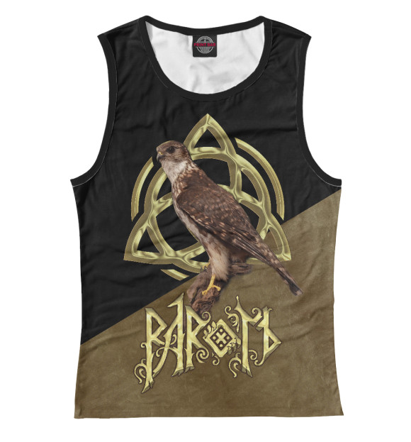 Женская майка с изображением Рарог цвета Белый