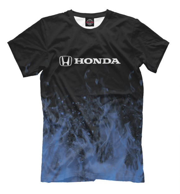 Футболка для мальчиков с изображением Honda цвета Белый
