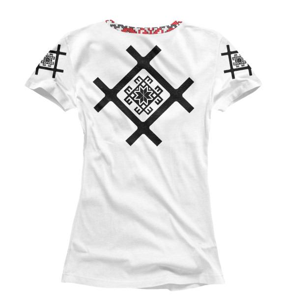 Женская футболка с изображением Язычество славян цвета Белый