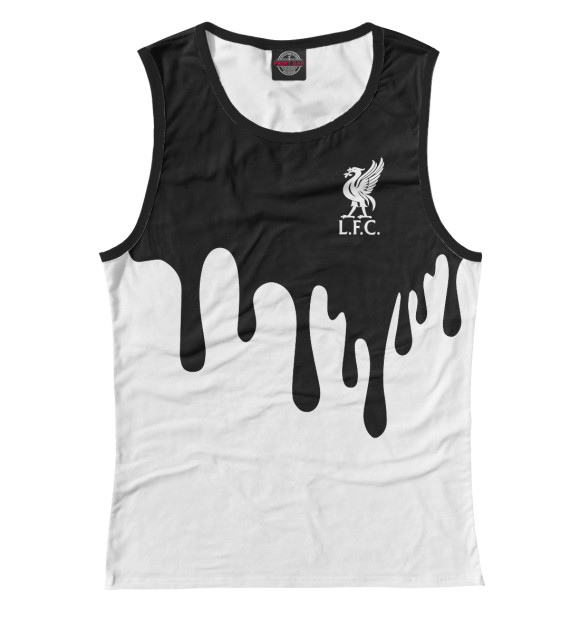 Женская майка с изображением Liverpool F.C. цвета Белый