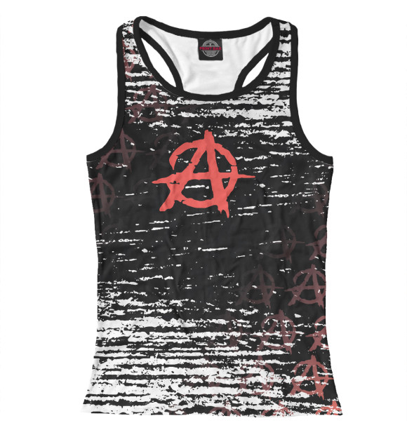 Женская майка-борцовка с изображением Гражданская Оборона цвета Белый