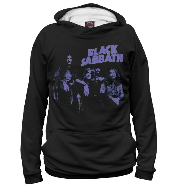 Женское худи с изображением Black Sabbath цвета Белый