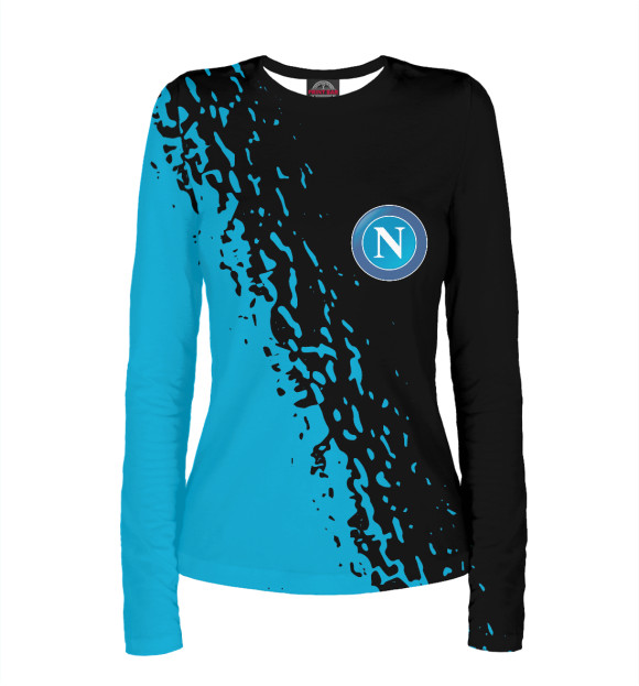 Женский лонгслив с изображением Napoli цвета Белый