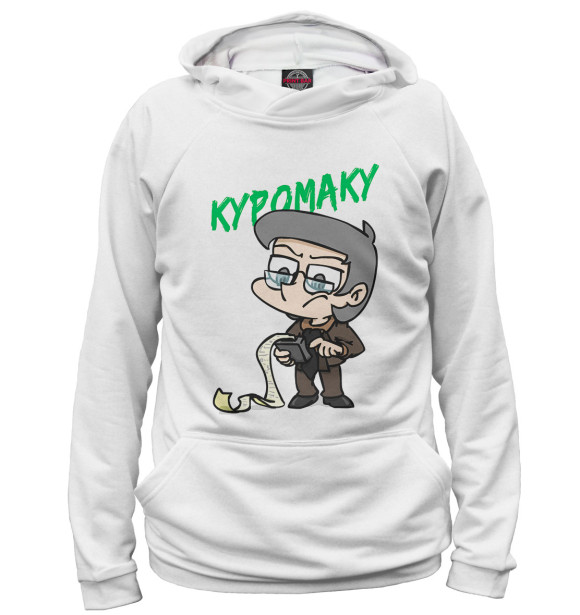 Женское худи с изображением Куромаку цвета Белый