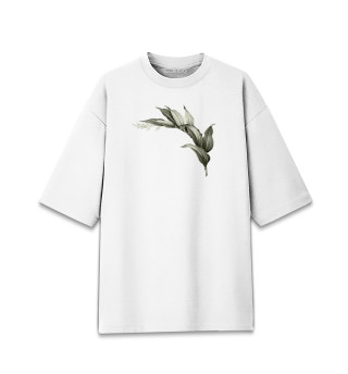 Женская футболка оверсайз Растения