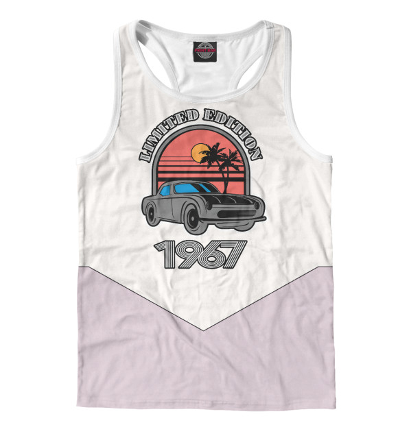 Мужская майка-борцовка с изображением 1967 Classic цвета Белый