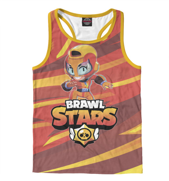 Мужская майка-борцовка с изображением Max цвета Белый