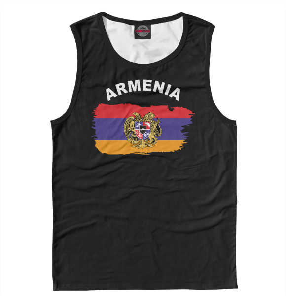 Майка для мальчика с изображением Armenia цвета Белый