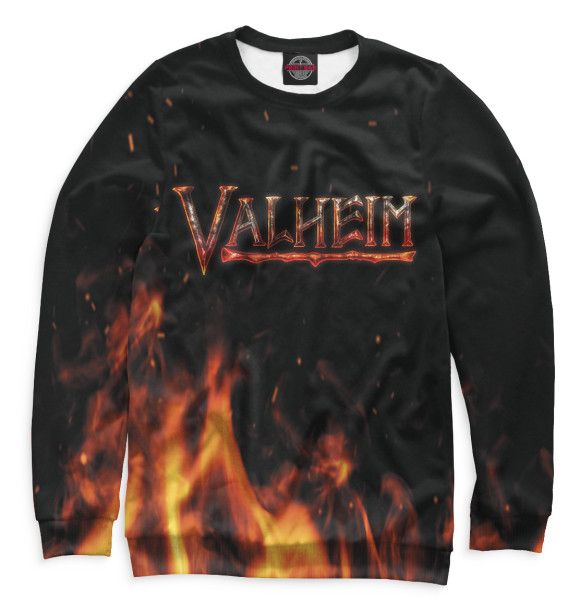 Мужской свитшот с изображением Valheim цвета Белый