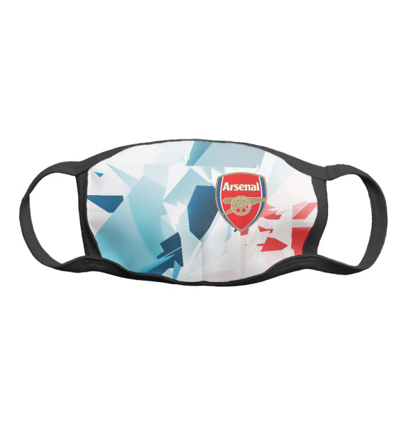 Маска тканевая с изображением Arsenal | Арсенал цвета Белый
